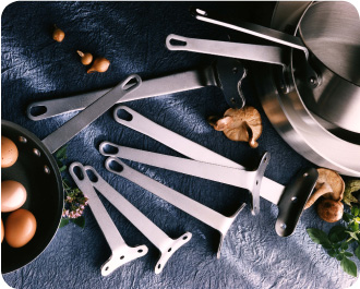 Cookware Handles, Attachments and Various Brackets